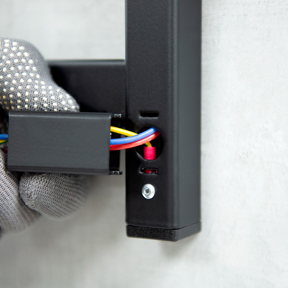 Полотенцесушитель Пэк сп Вектор кв 4 120х15 графит ВГП